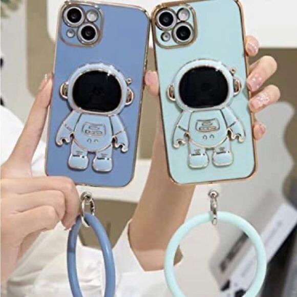 New 13 ProMax Silicone Phone Case w/3D Astronaut Touch Feature + Phone Stand - Picture 9 of 10